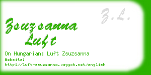 zsuzsanna luft business card